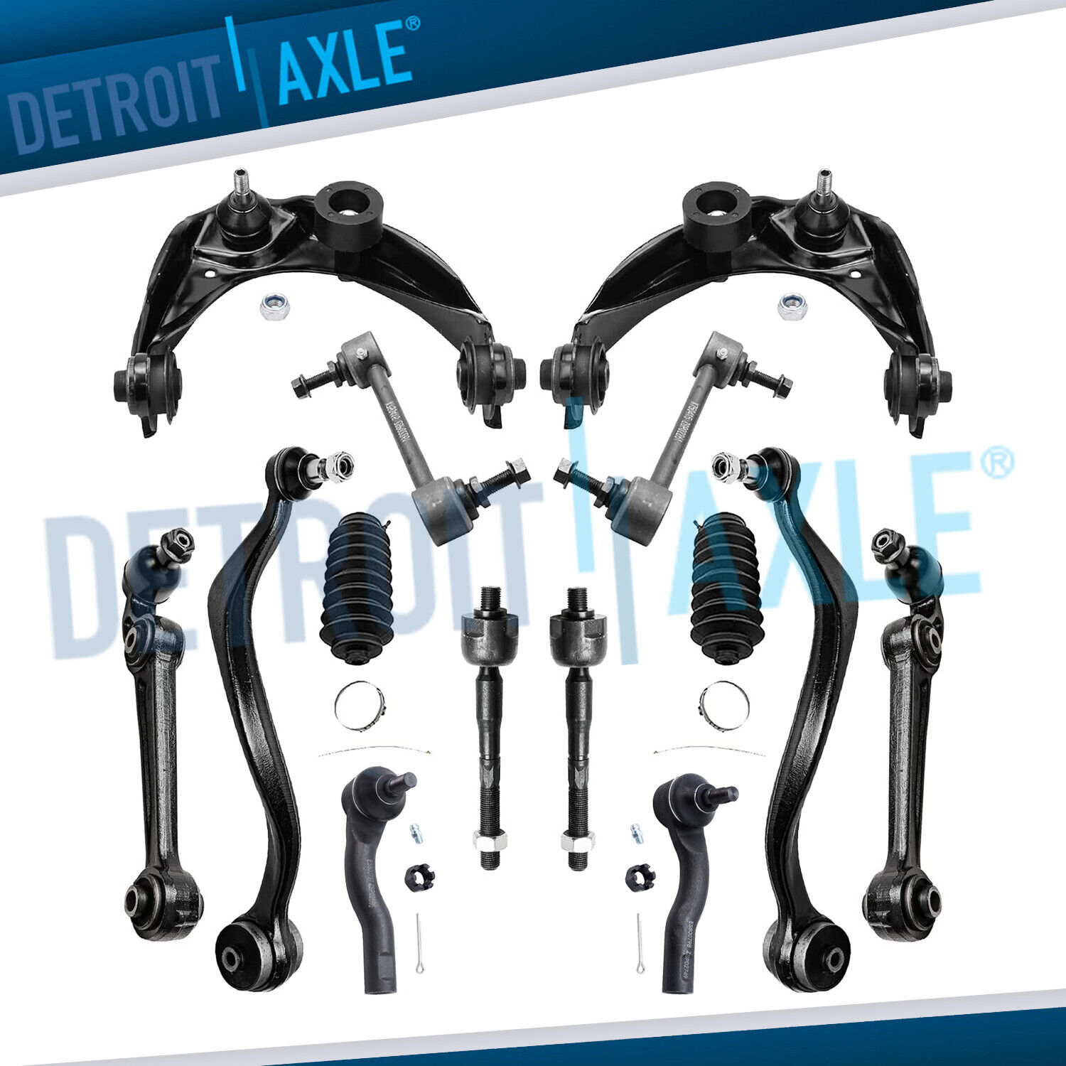 14pc Front Control Arm Tierod Sway Bar for Ford Fusion Lincoln MKZ Mercury Milan