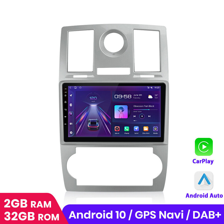 Android 12 CarPlay For Chrysler 300C 2004-07 Car Stereo Radio GPS Navi 32GBWiFi