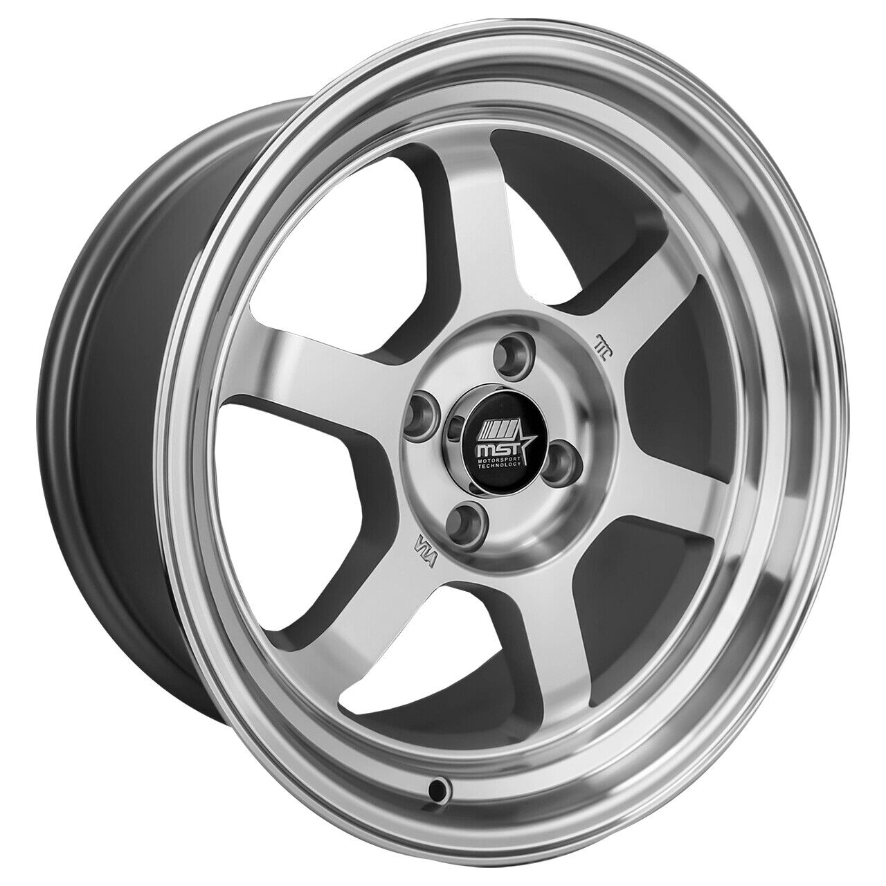 MST Time Attack Rim 15X8 5X114.3 Offset 35 Machined (Quantity of 1)