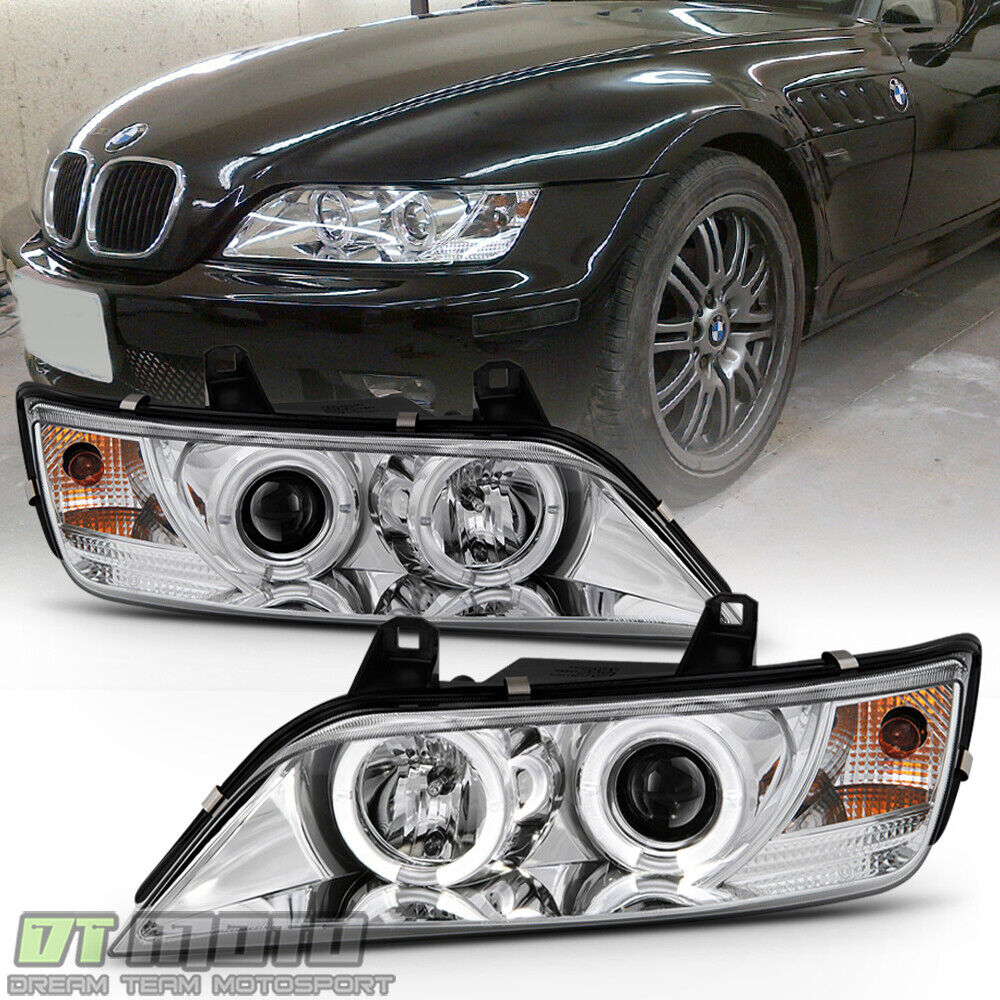 1996-2002 BMW Z3 LED Dual Halo Projector Headlights Lamps Lights Left+Right Pair