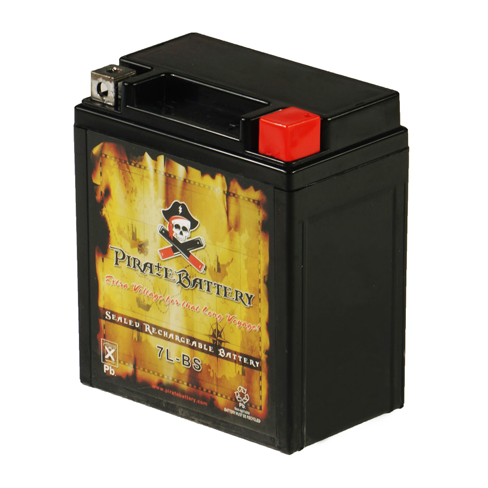 YTX7L-BS  High Performance - Maintenance Free - Sealed AGM Motorcycle Battery
