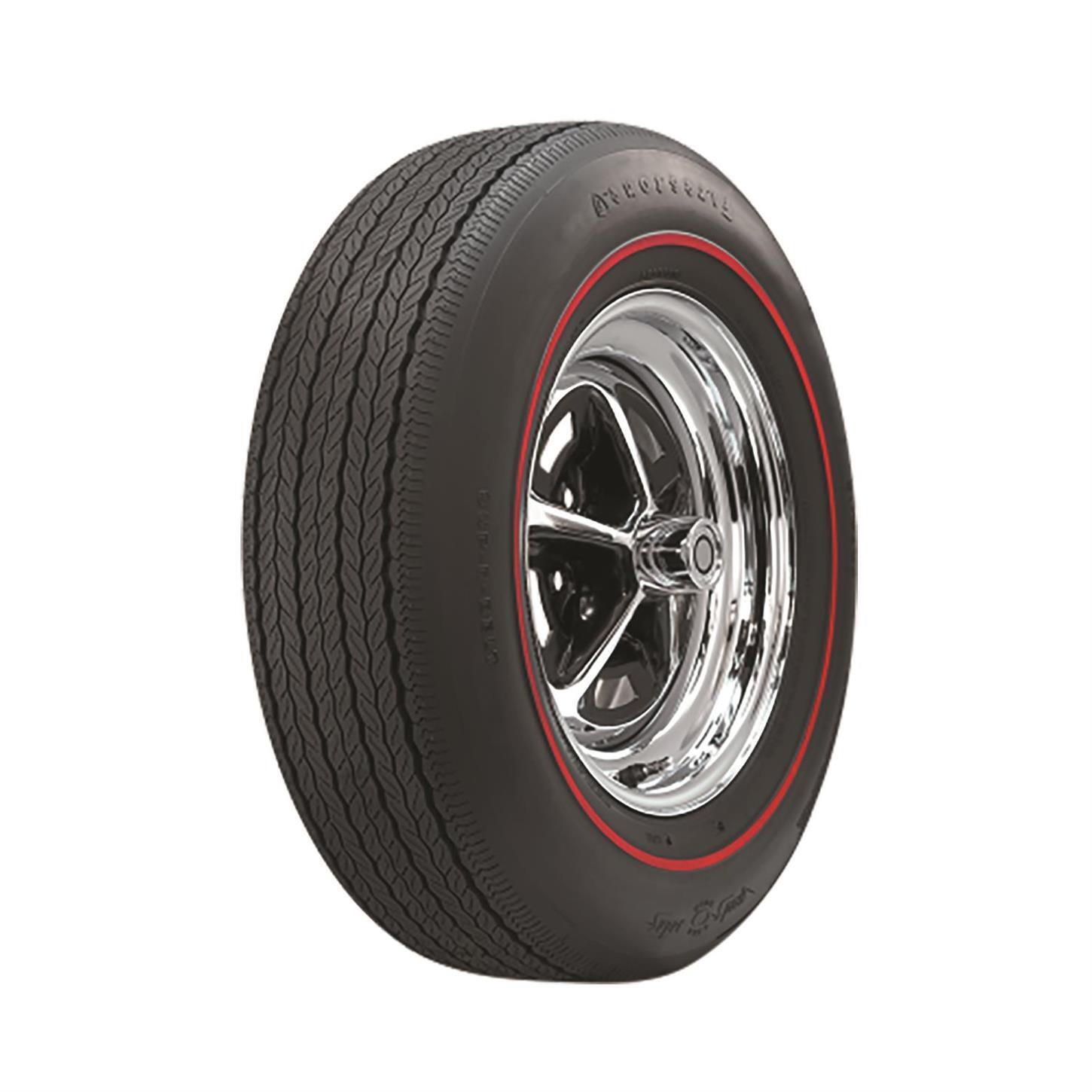 Firestone 54890 Wide Oval Tire, Redline, FR70-14