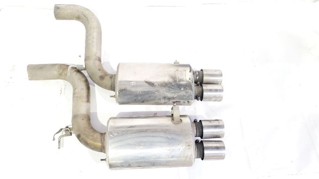 2013 BMW 550I OEM Pair Mufflers Exhaust Assembly Active Autowerke 
