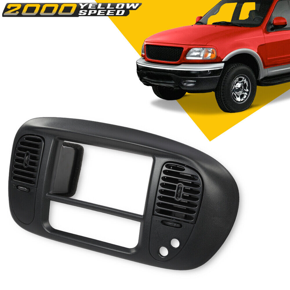Fit For 97-03 Ford F150 Expedition Black Center Dash Radio A/C Vent Air Bezel 