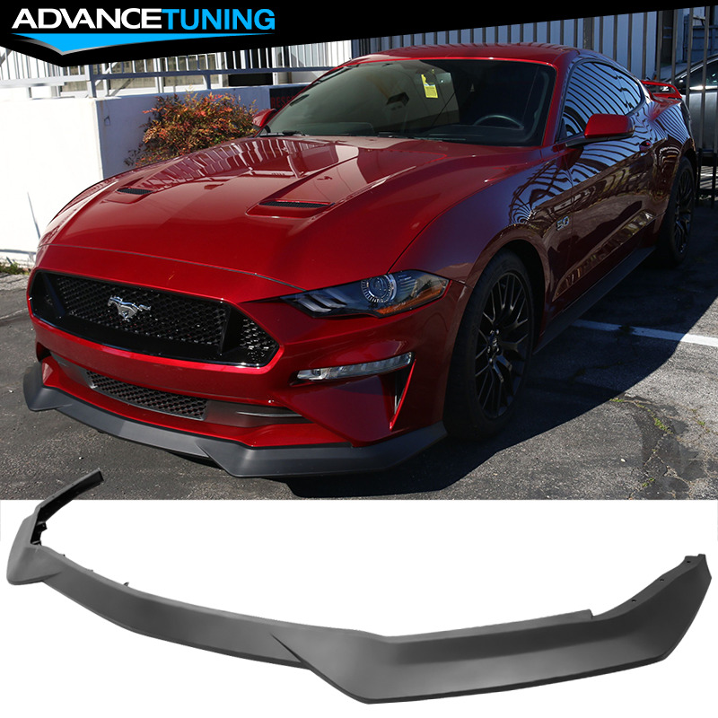 Fits 18-23 Ford Mustang GT R Spec Style Front Bumper Lip Splitter Unpainted PP