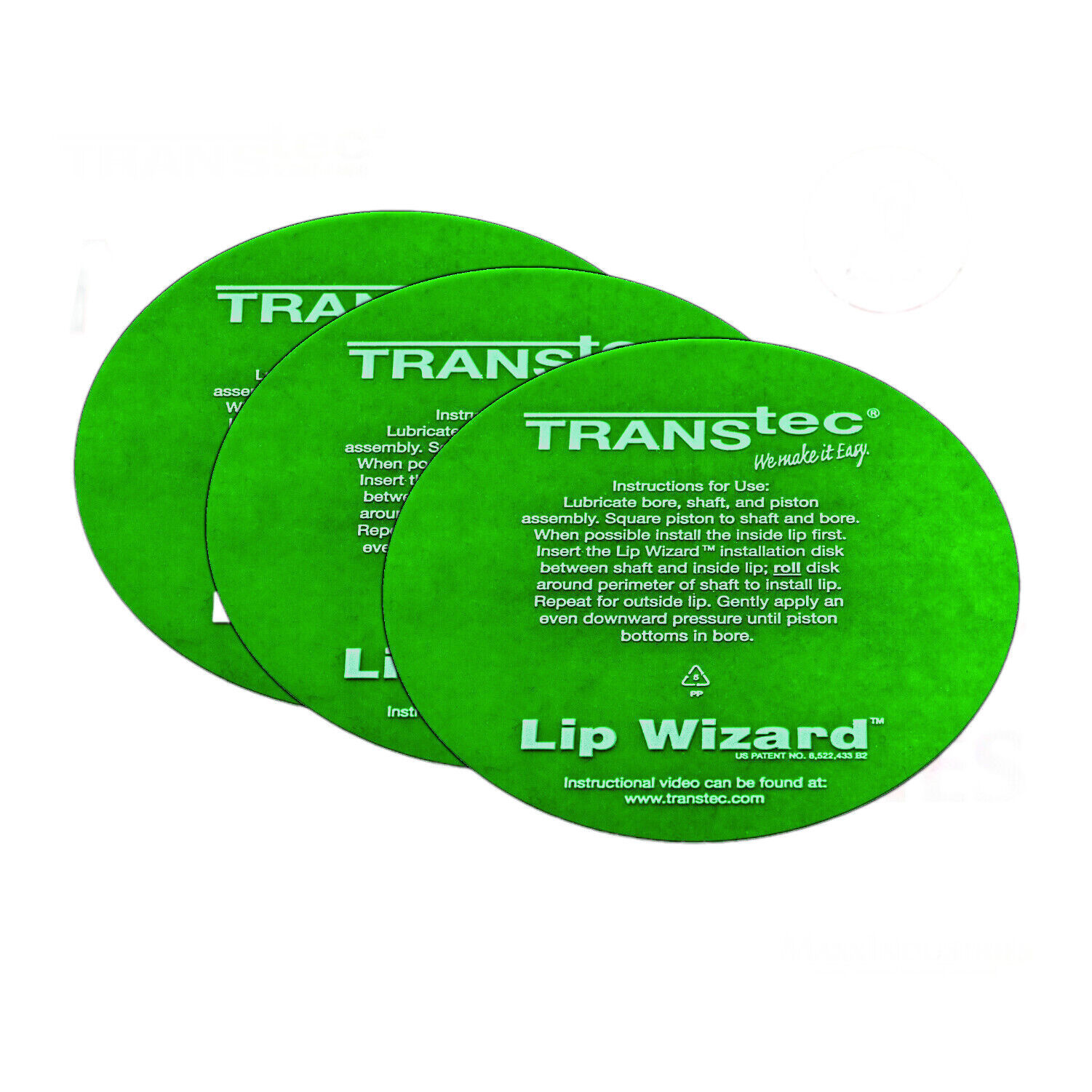 TRANSTEC Lip Wizard™ NEW Transmission Clutch Piston Lip Seal Installer Tool 3-pc