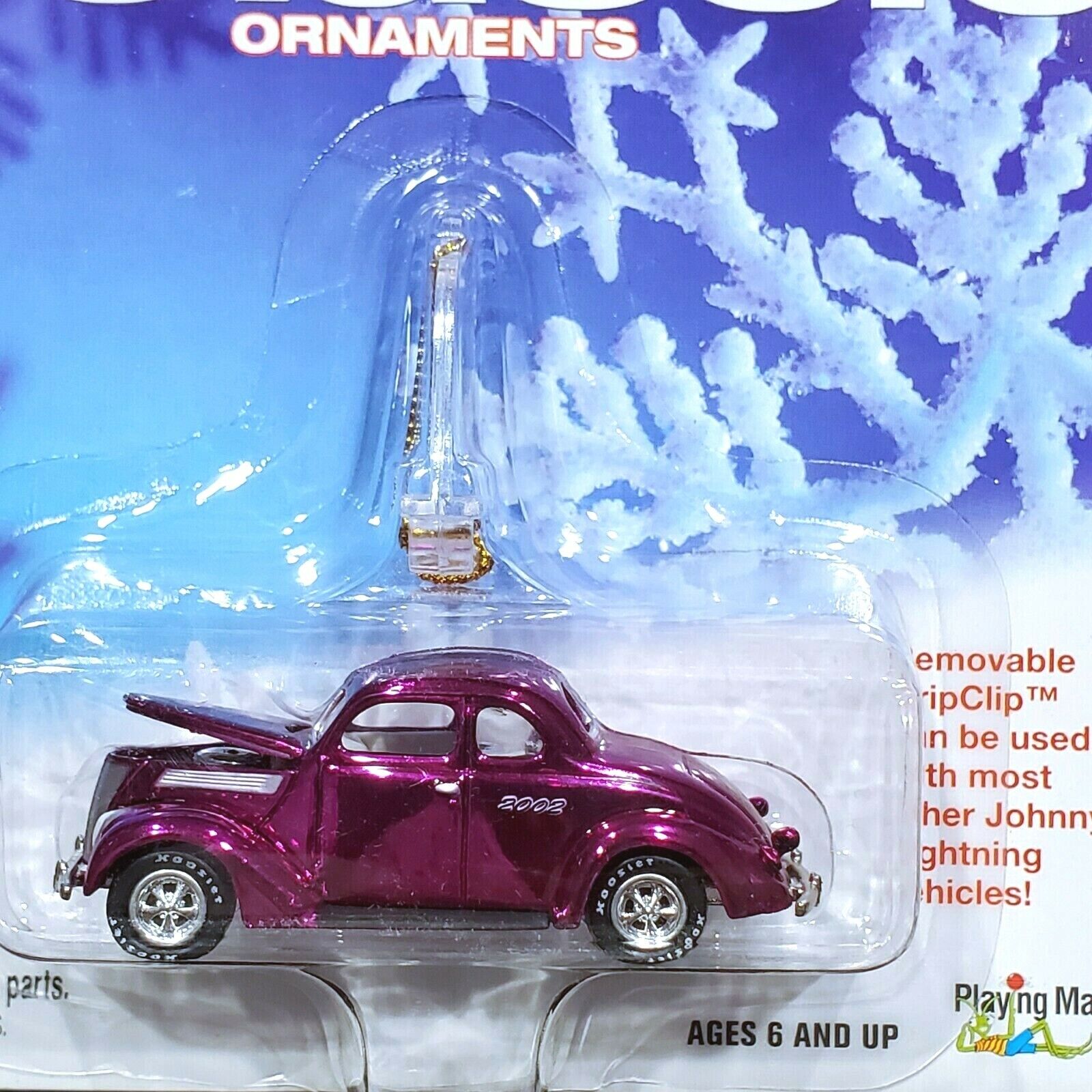 37 1937 Ford Coupe Johnny Lightning Holiday Classic Christmas Tree Ornament Car