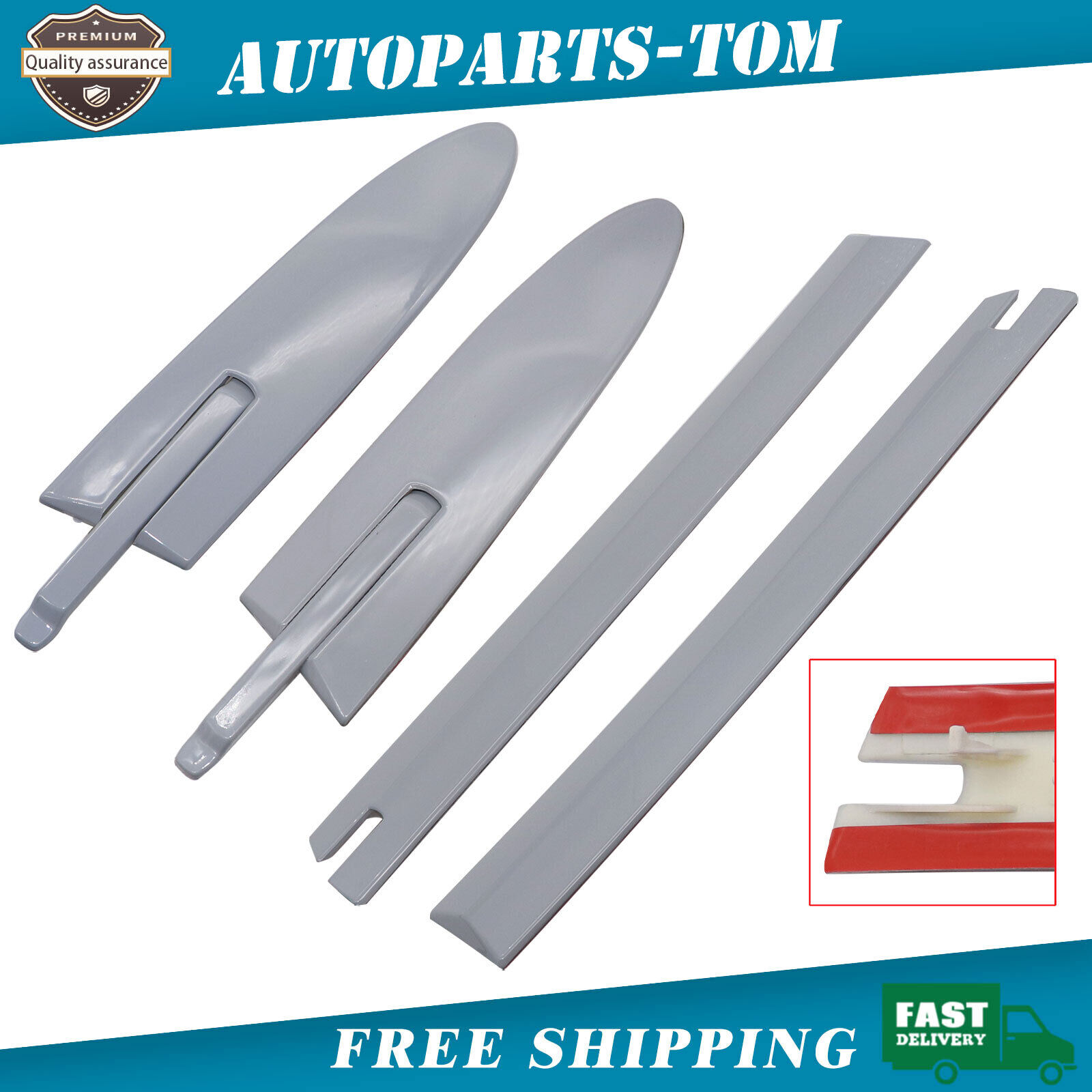 2Pair Left + Right Convertible Roof Top Hinge Cover For BMW E93 335i M3 M4 F83