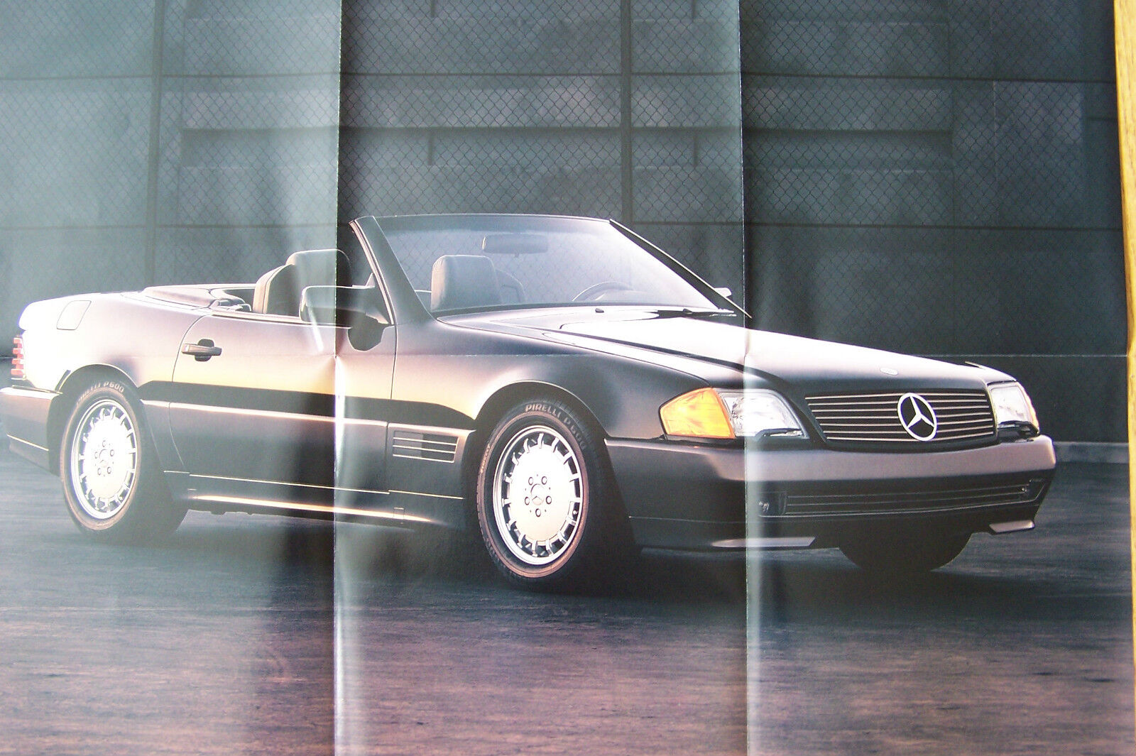 1990 mercedes sl500 sl300 owners sales brochure w129  original new 1 page poster