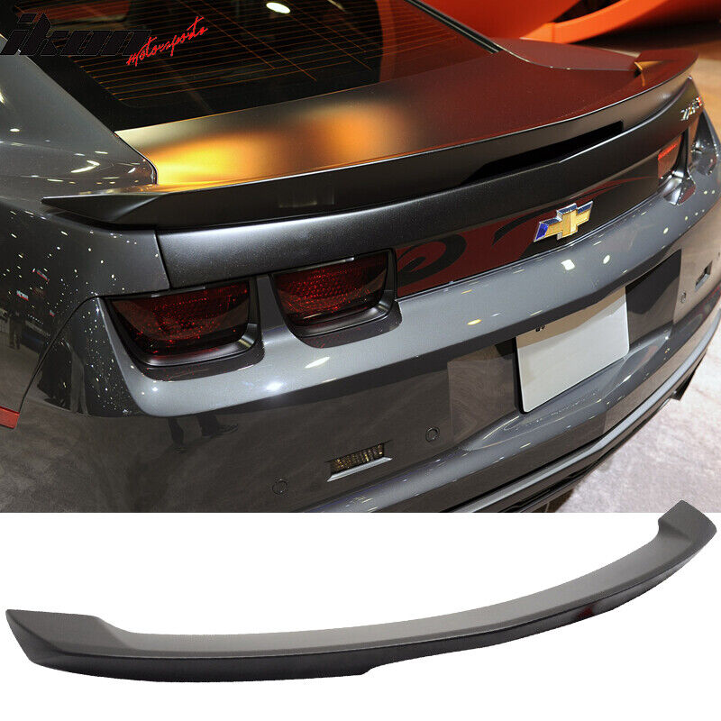 Fits 10-13 Chevrolet Camaro ZL1 Style Unpainted LED Rear Trunk Spoiler Wing Tail