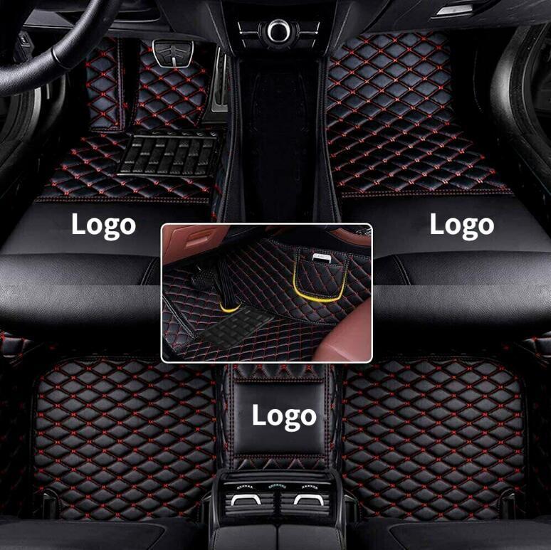 For Nissan All Series Car Floor Mats Custom PU leather Auto Carpets 2000-2024