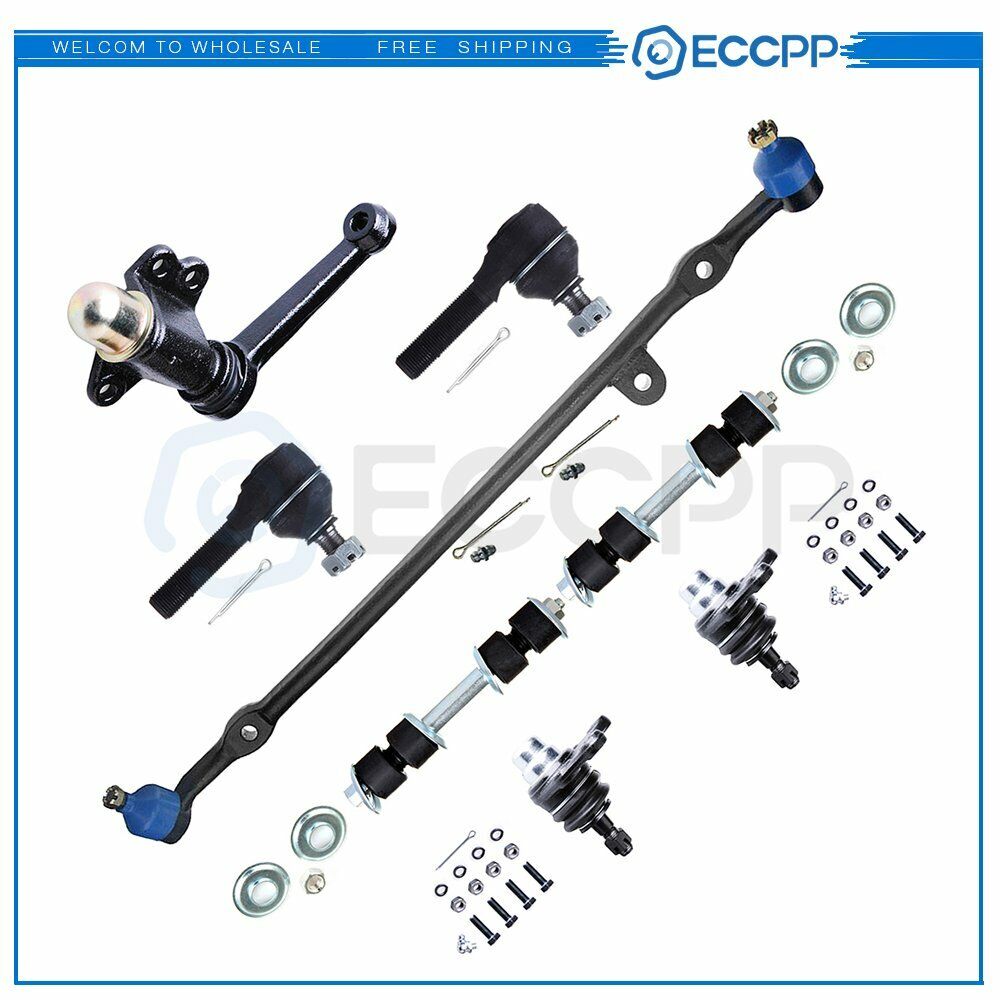 For 1984-1988 Toyota Pickup RWD 8PCS Front Ball Joints Sway Bars Center Link Kit