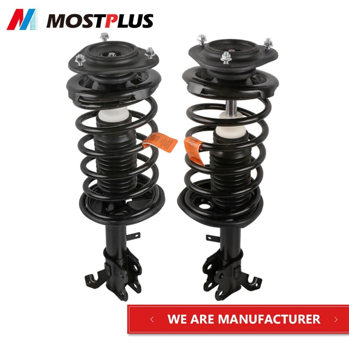 2PCS Front Complete Shock Struts w/ Coil Springs For 1993-2002 Toyota Corolla