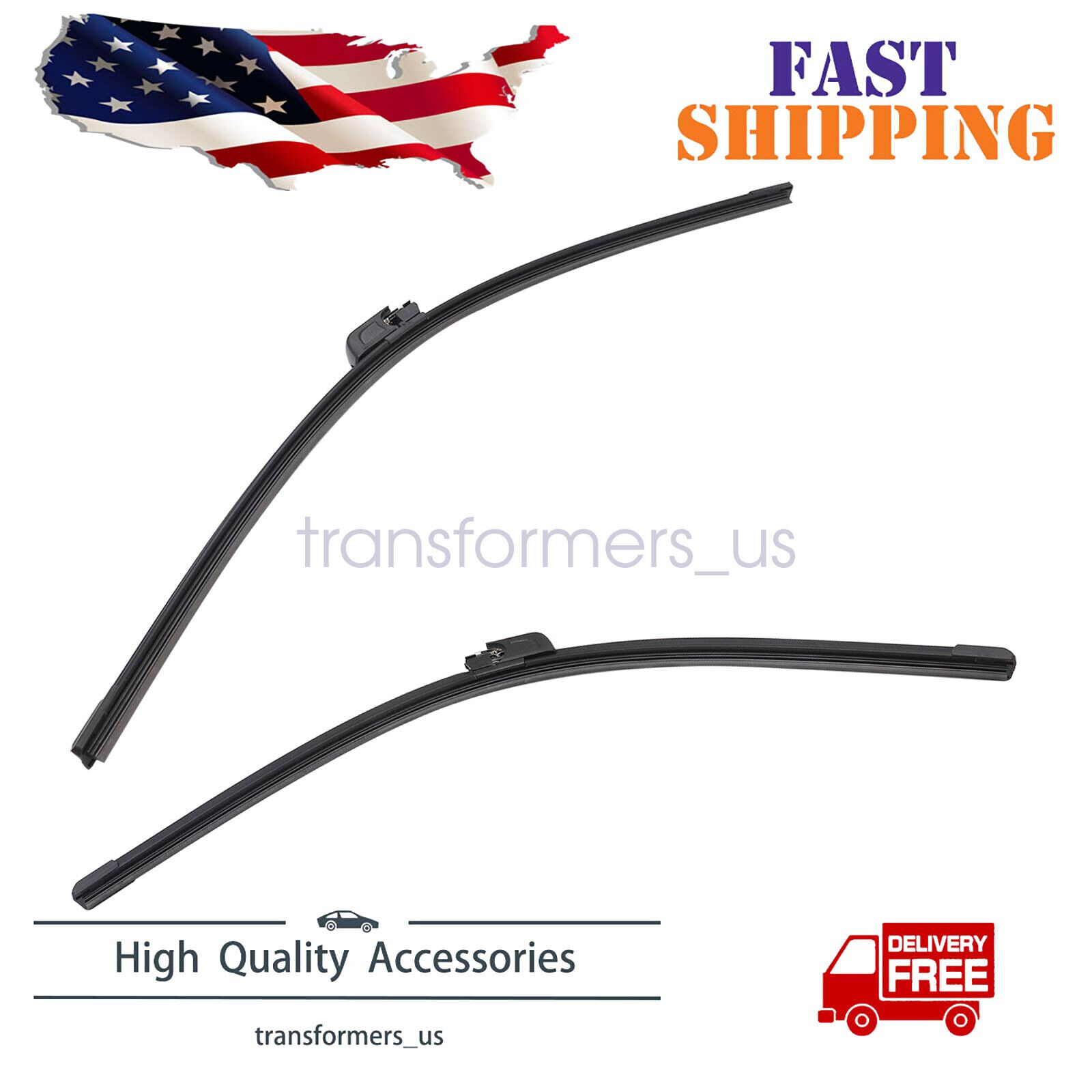 For Bentley Continental Gt, Gtc & Flying Spur Windshield Wiper Blade Set