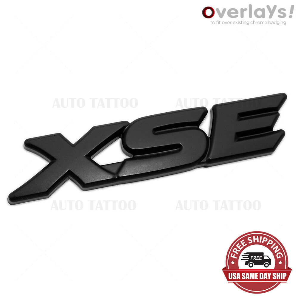 18-21 Toyota Camry XSE Letter Matte Blackout Emblem Overlay Kit Cover TRD Sport