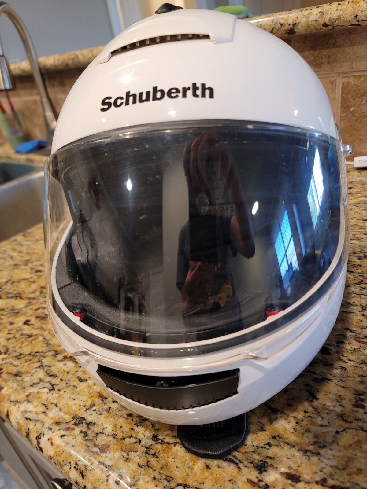 Schuberth C2 Modular Motorcycle Helmet  Flip up 61 / XL /  7⅝  White