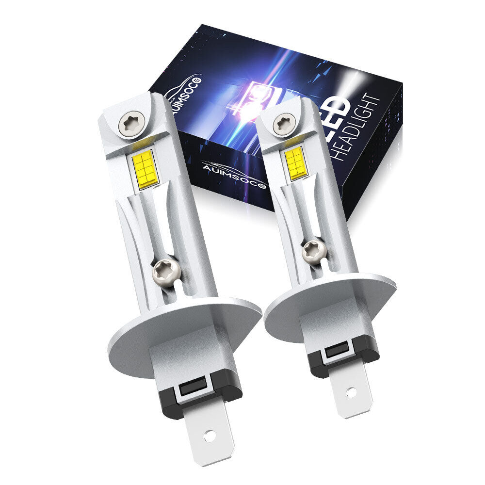 2x H1 LED Headlight Bulbs Conversion Kit High Low Beam Super Bright 6500K White