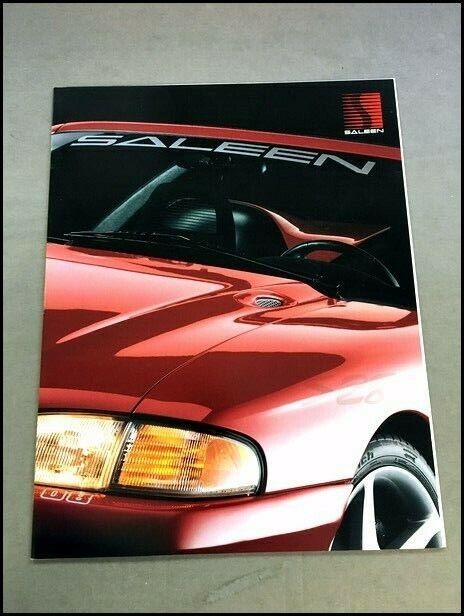 1998 Saleen Mustang Ford S281 Original Car Sales Brochure Catalog - Speedster
