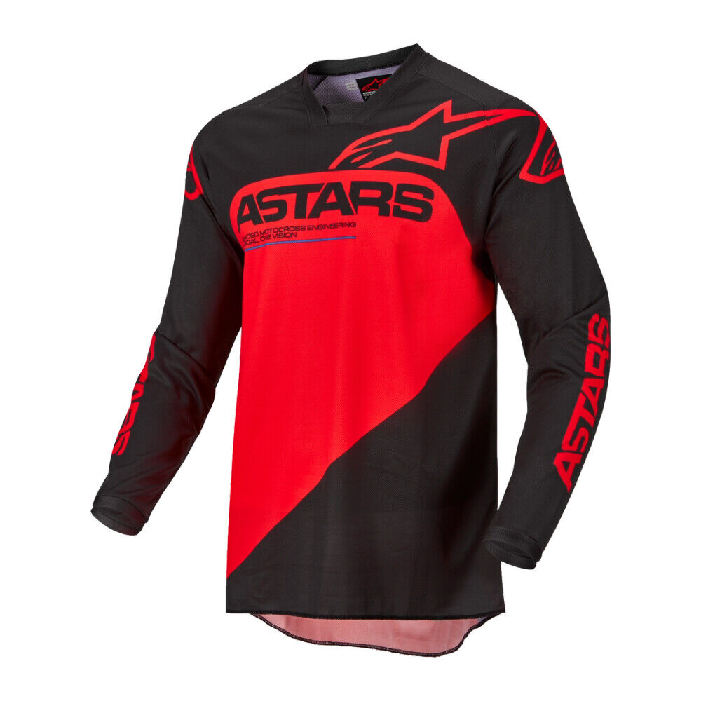Alpinestars Racer Supermatic Red/Black MX Off-Road Jersey Men\'s Sizes SM - XL
