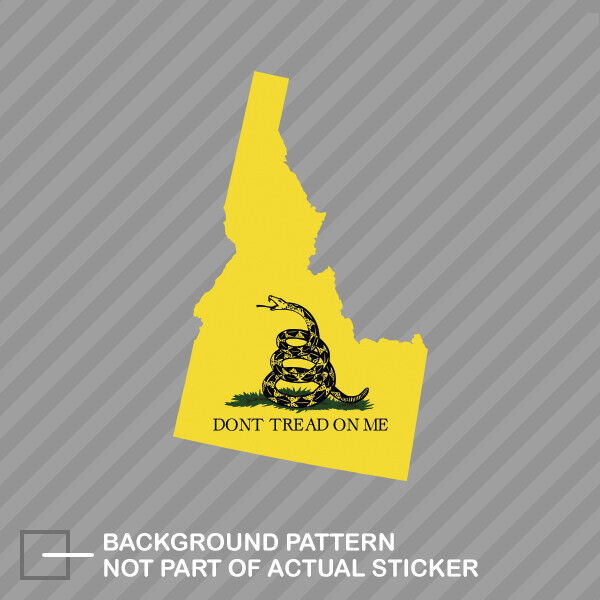 Idaho State Shaped Gadsden Flag Sticker Decal Vinyl ID