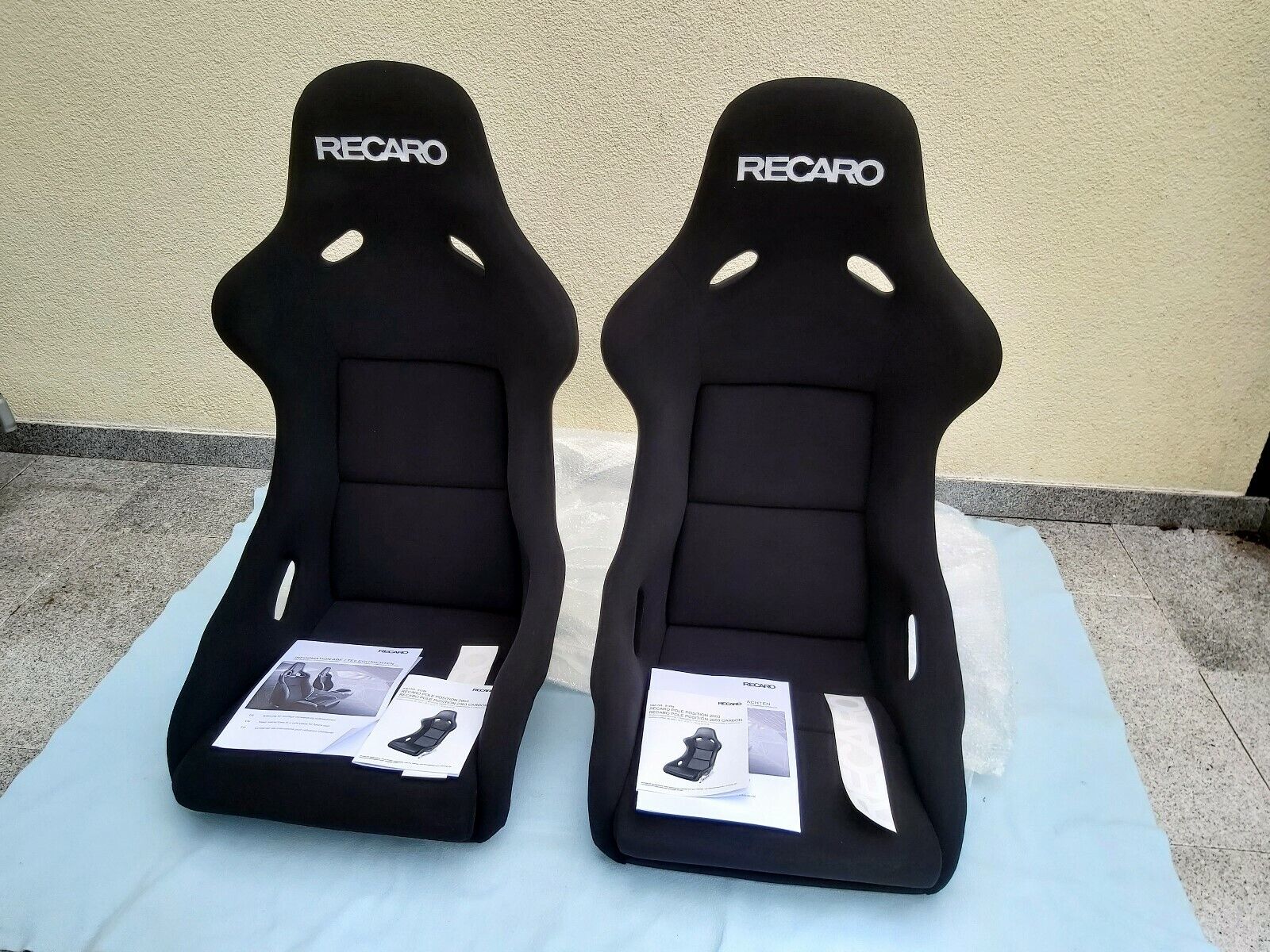 RECARO POLE POSITION SEATS ABE, 2x SEATS, PERLONVELOURS, BRAND NEW, 070.77.0184A