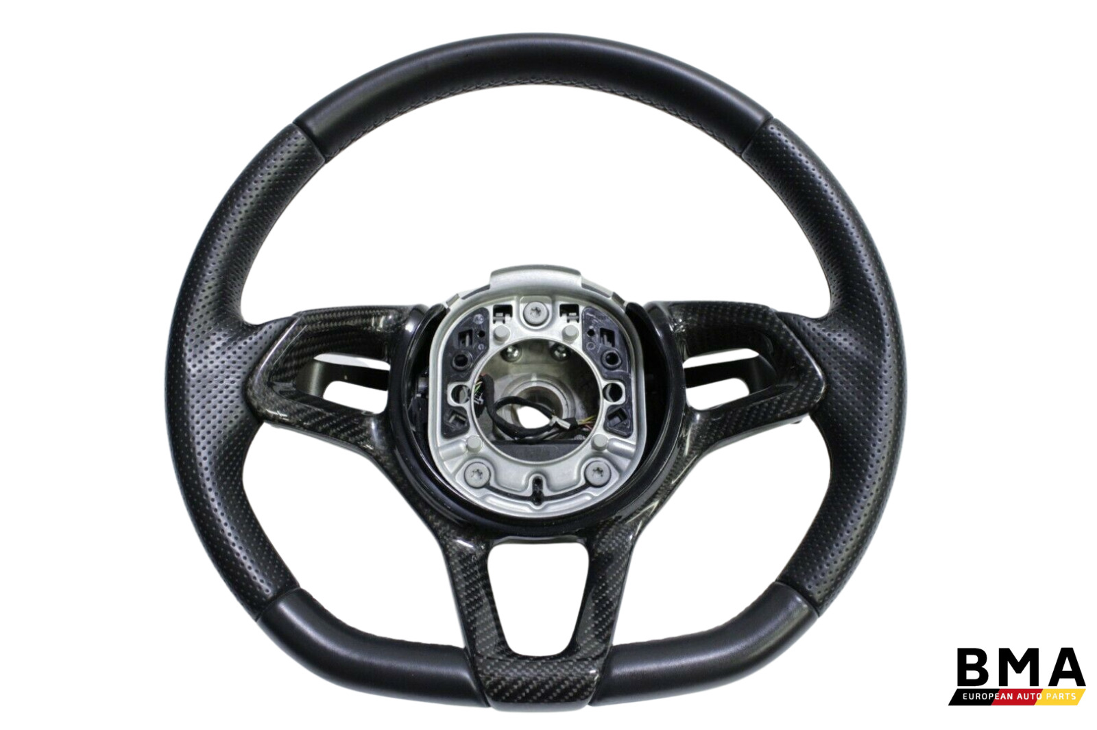 McLaren MP4-12C 650S 570S Leather Steering Wheel with Carbon Fiber Trim Oem