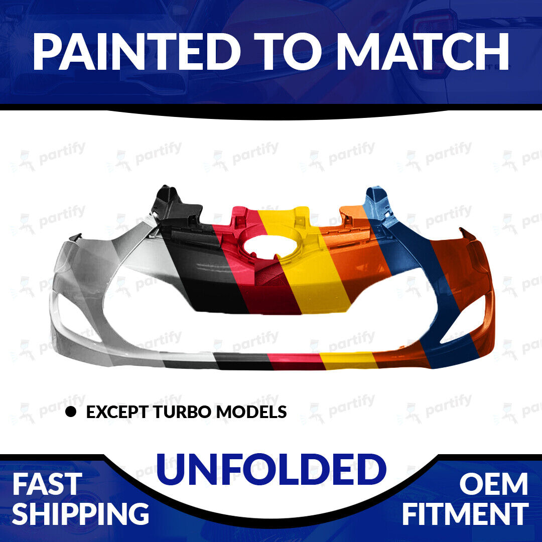NEW Painted Unfolded Front Bumper For 2012-2017 Hyundai Veloster Non-Turbo