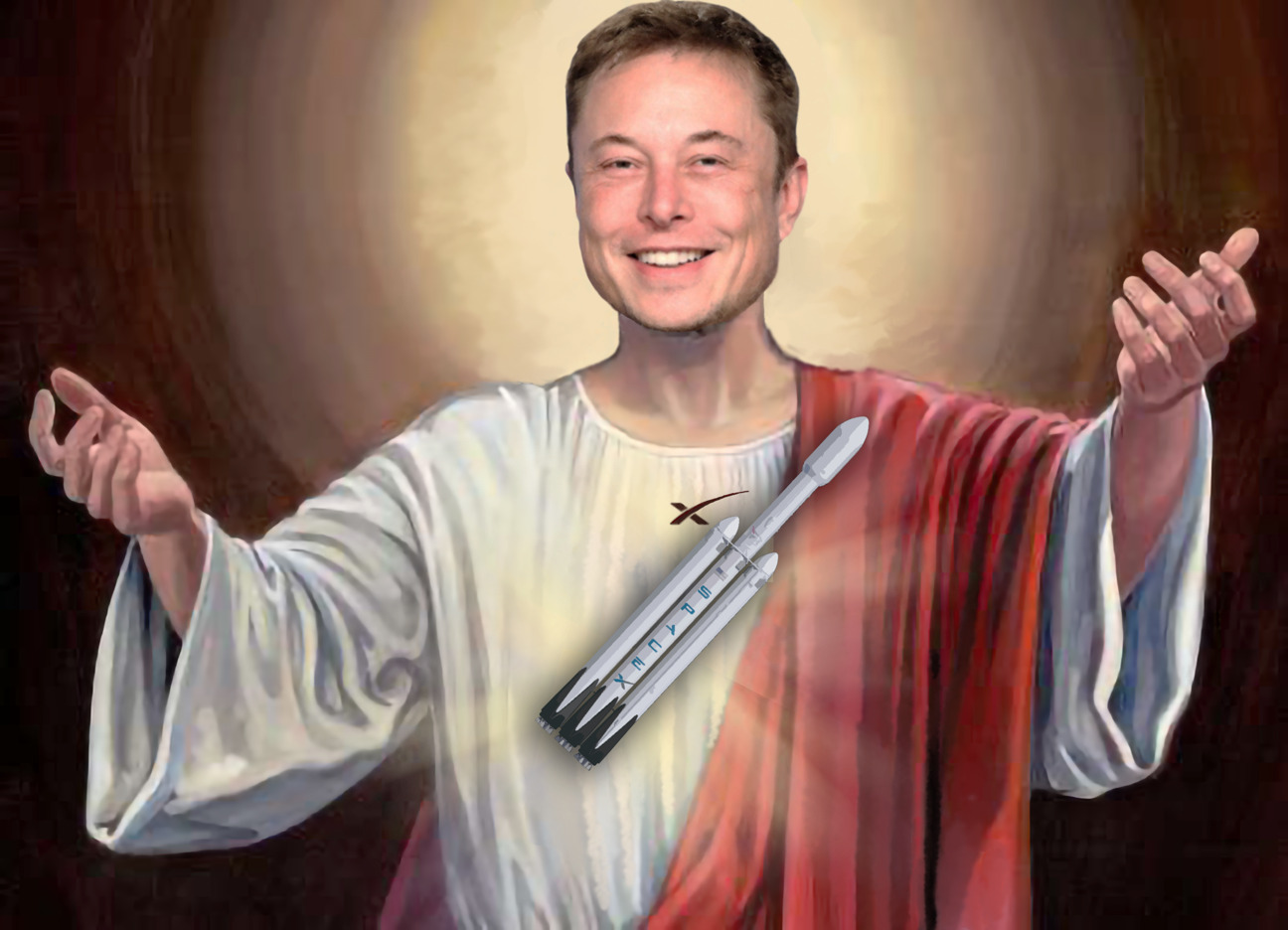 Elon Musk Sticker Our Lord and Savior Car Bumper SpaceX Decal #S27