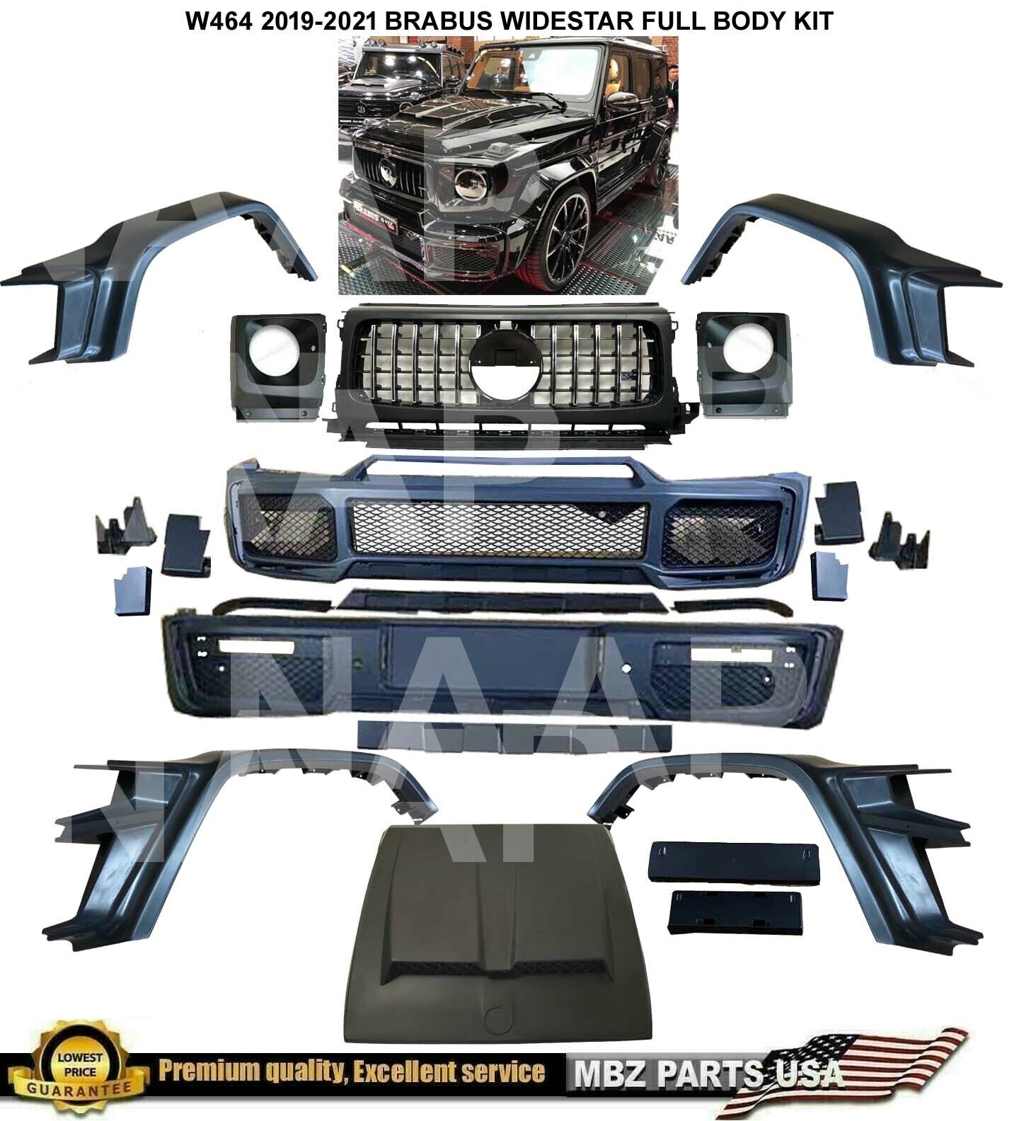 G63 Brabus Widestar Body Kit Bumpers W464 G500 G550 G63 Scoop 2019-2023 G-Wagon