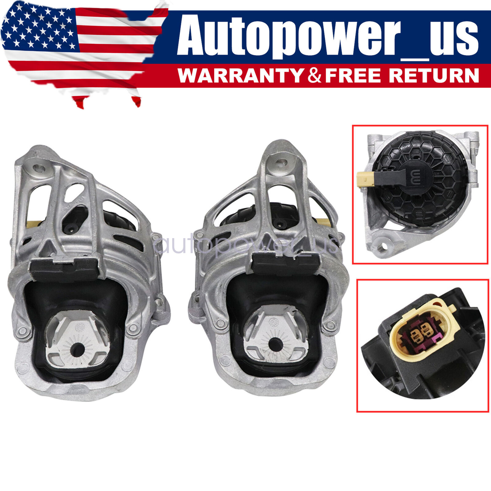 NEW 1 Pair of Left + Right Engine Mounts For Audi A6 A7 A8 Quattro Q7 VW 3.0L