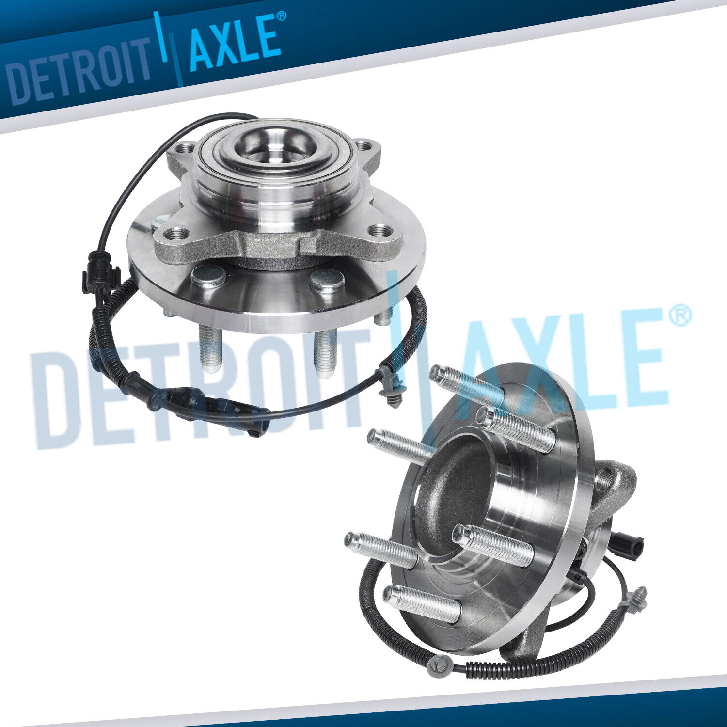 Pair (2) 2WD Front Wheel Bearing & Hub Assembly for 2009 2010 Ford F-150 w/ ABS