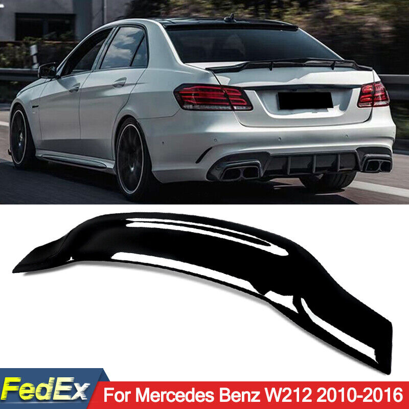 For Mercedes Benz W212 E350 E550 E63 AMG 2010-2016 Trunk Spoiler Wing RT Style