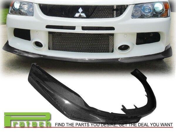 ART Style Front Bumper Lip FOR 06-07 Mitsubishi Lancer EVO 9 IX Carbon Fiber CF