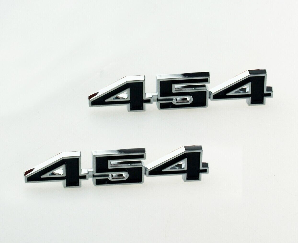 2pcs 454 Black Chrome For 70-75 Corvette Chevelle El Camino Fender Badge emblems