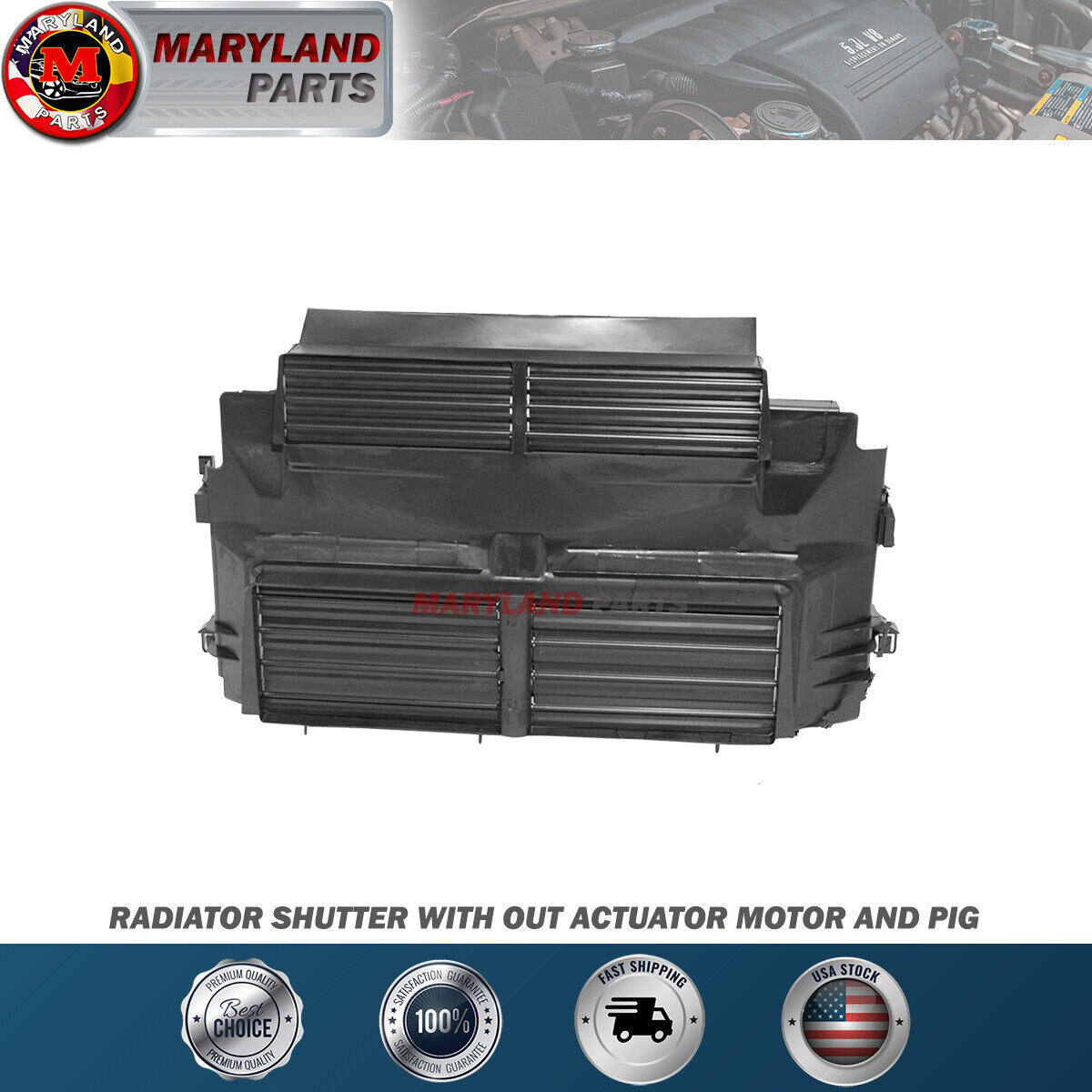 For 2012-2018 Ford Focus Radiator shutter with out actuator motor and pig
