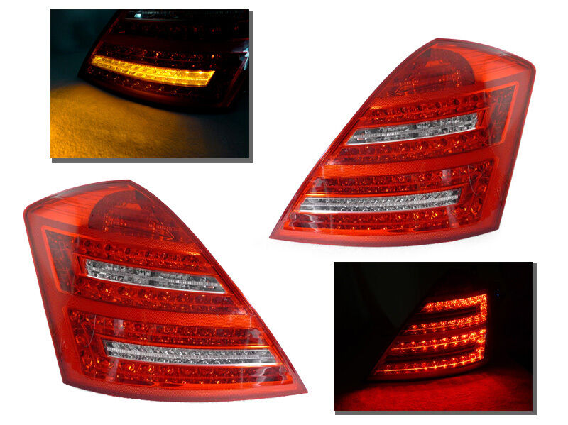 DEPO Facelift Look 07-09 Mercedes Benz W221 S Class Red / Clear LED Tail Light
