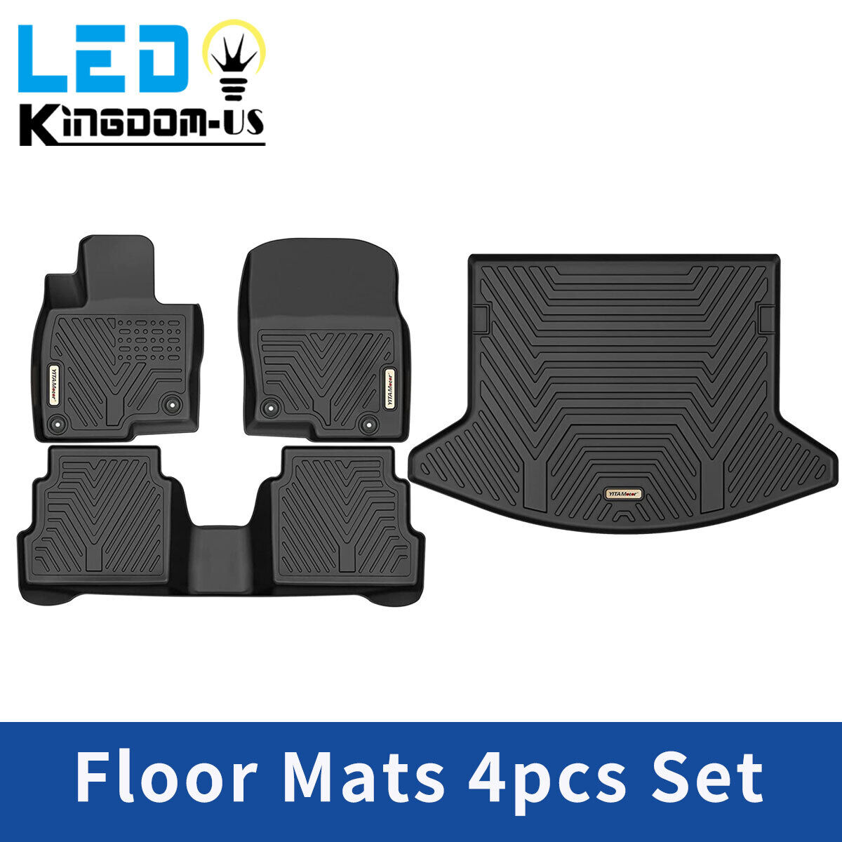 For 2017-2024 Mazda CX-5 Floor Mats + Rear Cargo Liner 3D Mold All Weather 4PCS