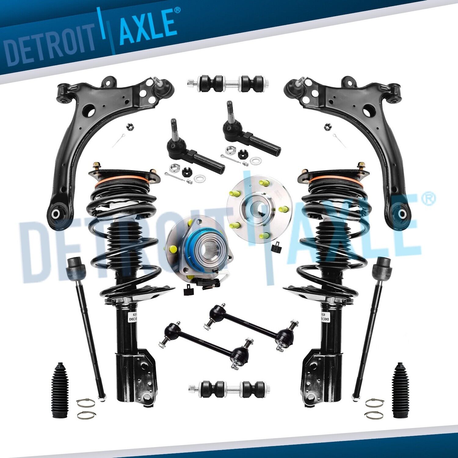 16pc Front Struts Control Arms Sway Bars for Chevy Impala Buick Century Regal