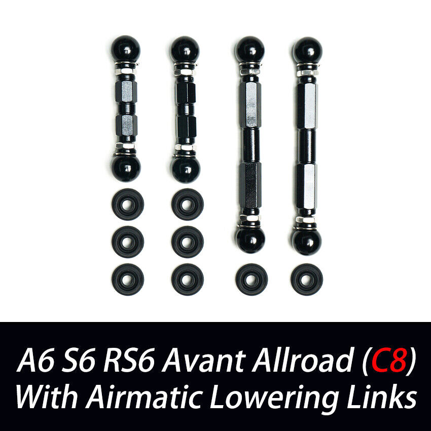 For AUDI S6 RS6 A6 Avant Allroad C8 Adjustable AIR Suspension Lowering Links Kit