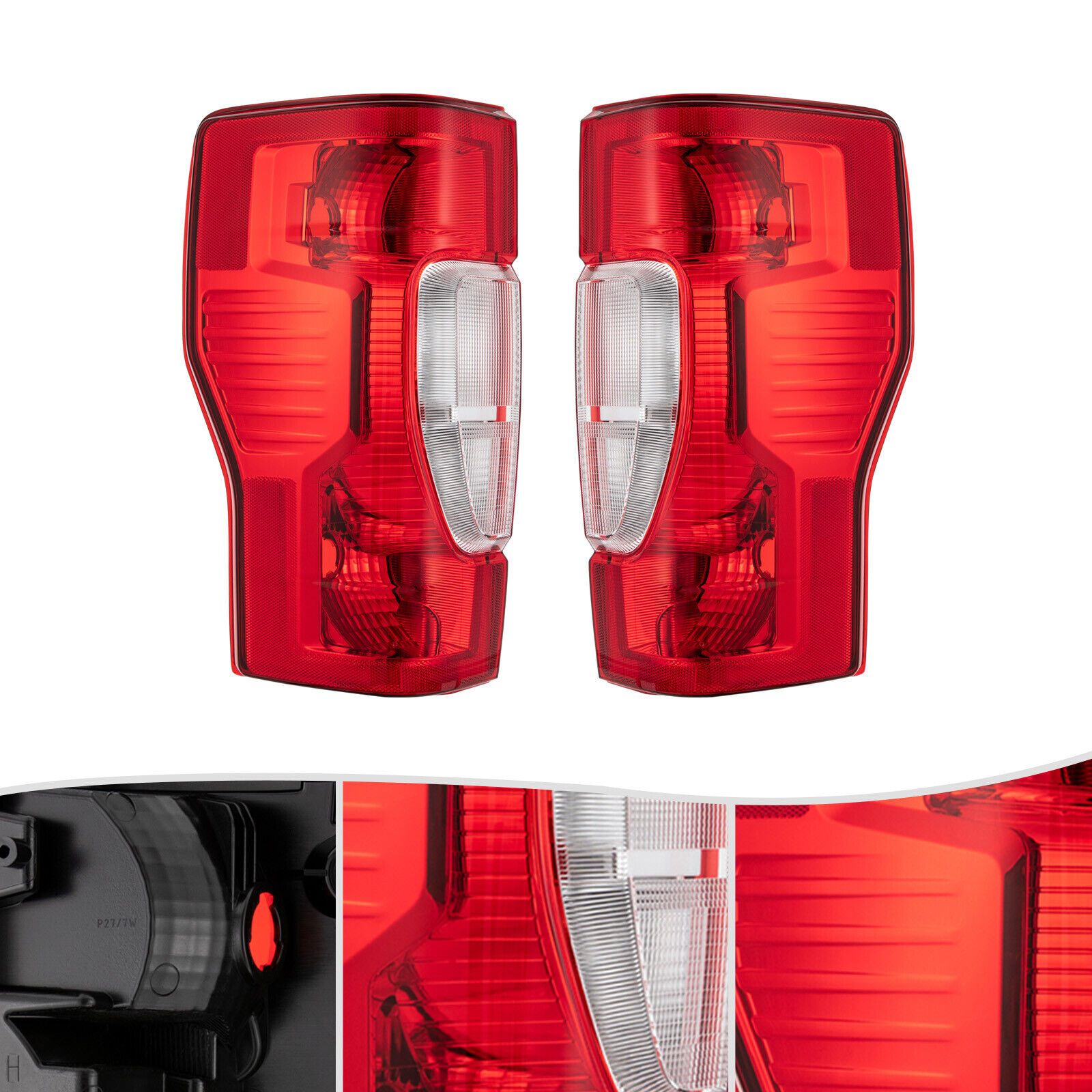 For 2020-2022 Super Duty Ford F-250/F-350 Tail Lights Lamps Left+Right Side Set
