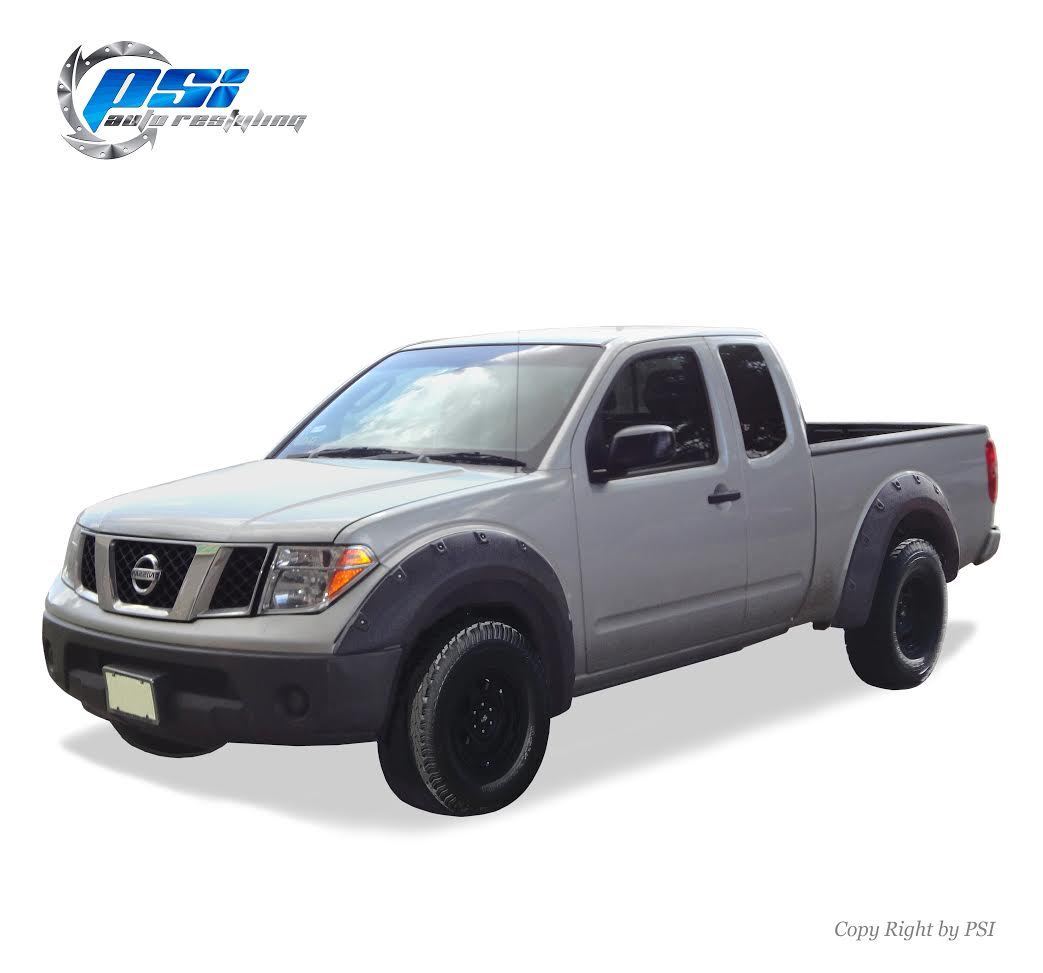 Black Paintable Pop-Out Fender Flares 05-14 Fits Nissan Frontier 73.3\