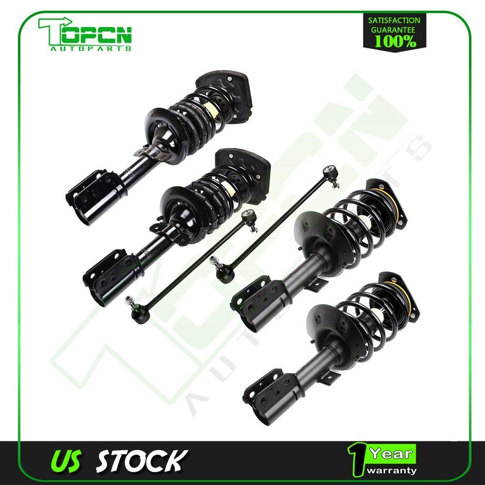 For 04-08 Pontiac Grand Prix 6pc Front Rear Quick Strut Assembly Sway Bar Link