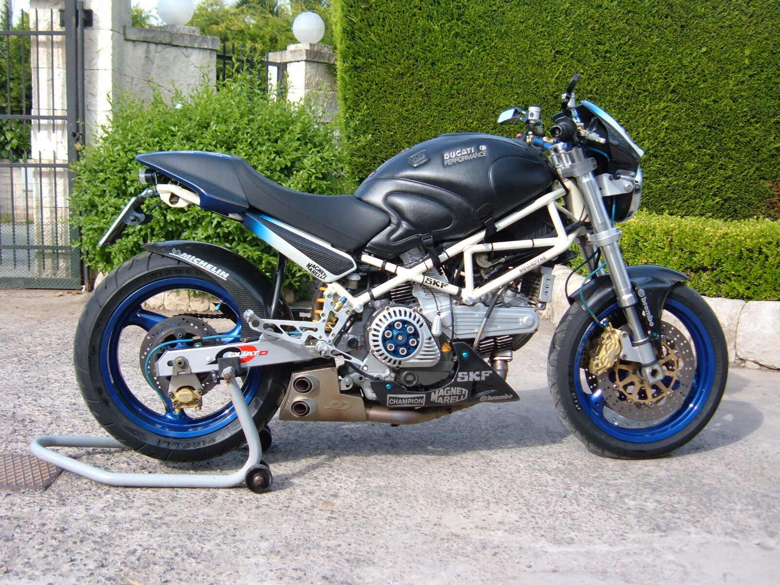Ducati Monster 900 1998-> Ex-Box stainless steel QD exhaust system motogp race