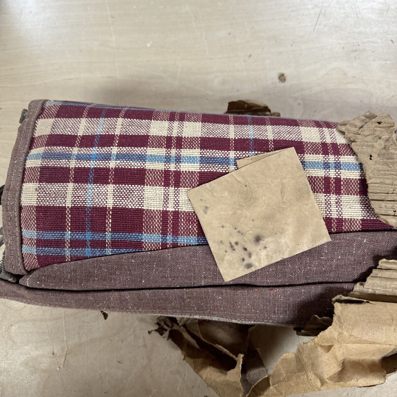 Vintage NOS 1950\'s Seat Upholstery Covers Rare  Plaid