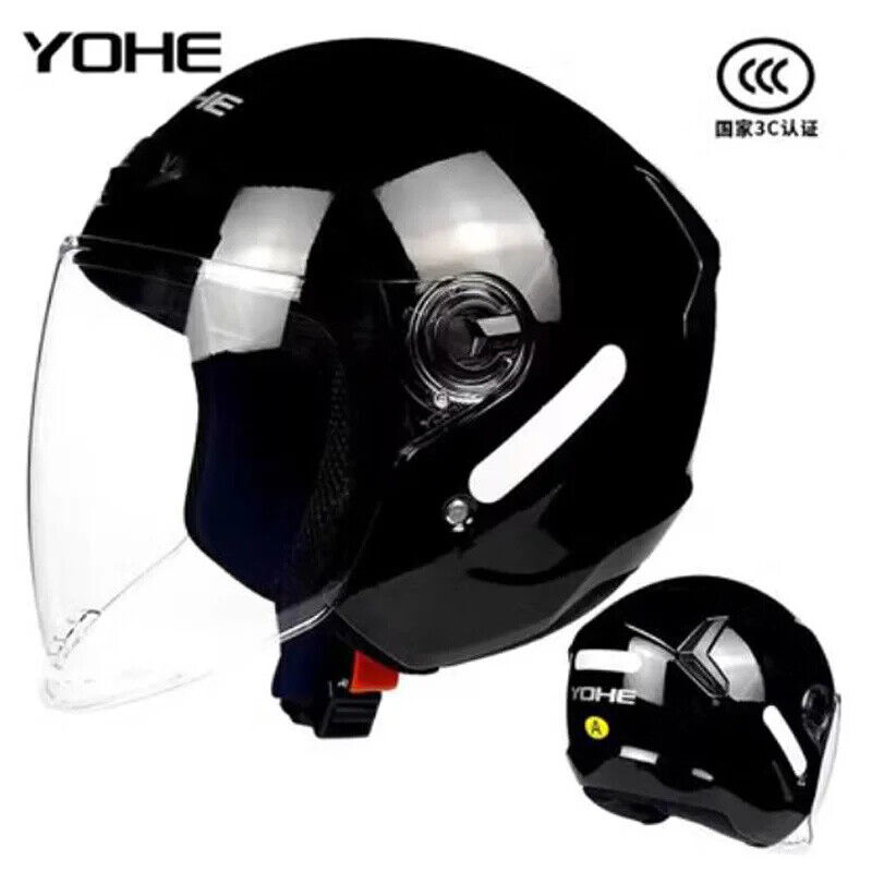 New Unisex Motorcycle Helmet Half Face Electric Bicycle Helmets DOT Approved 