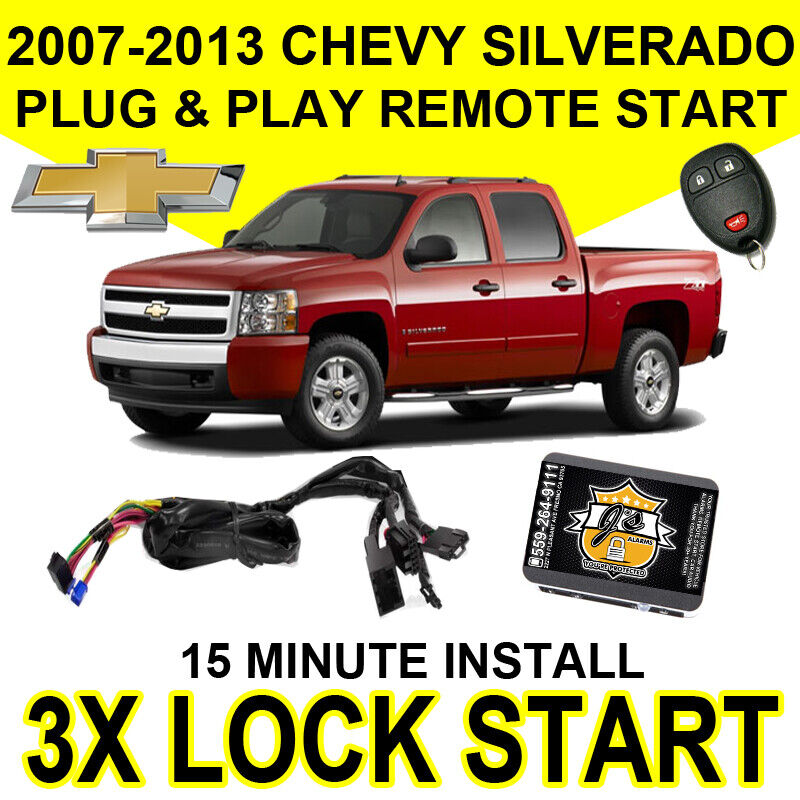 Plug & Play Remote Start System For 2007-2013 Chevy Silverado 3X Lock GM10