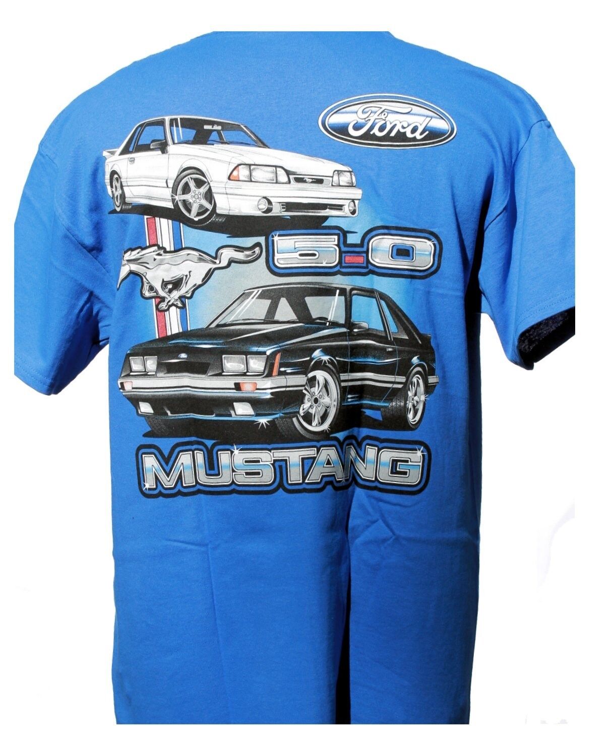 MUSTANG FOX BODY 2 CAR 2 SIDED SHIRT SOLD EXCLUSIVELY HERE