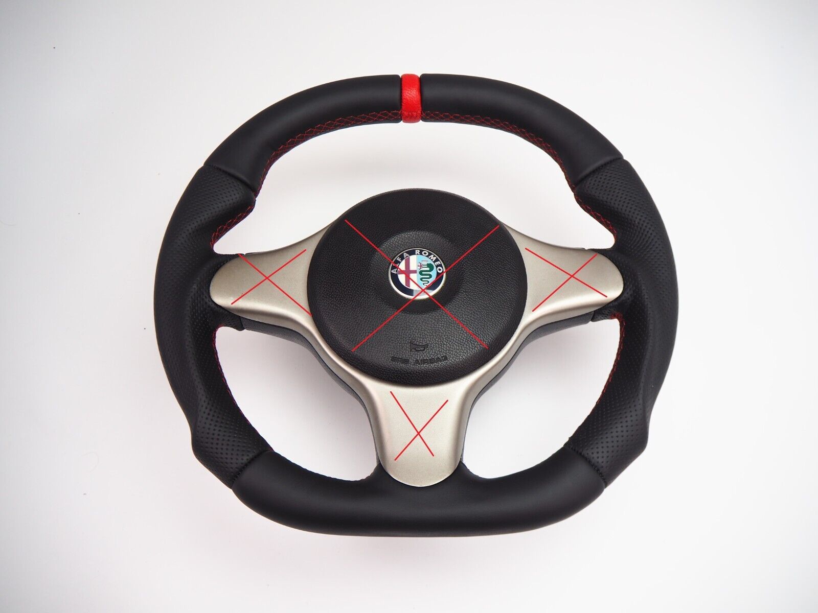 $ ALFA ROMEO Brera 159 Spider Flat bottom & top Steering wheel included Volante