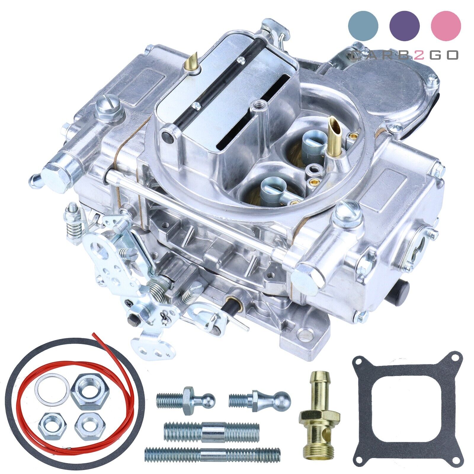 Replace Holley 4160 0-1850s Carburetor 600CFM  Manual Choke Vacuum Secondaries