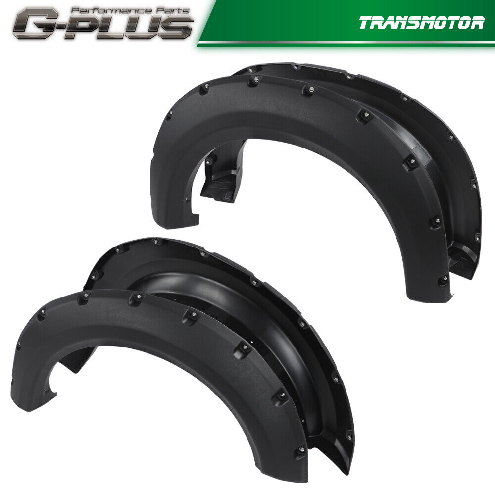 [4PCS] POCKET-RIVETED STYLE WHEEL FENDER FLARES FIT FOR 2009-2014 FORD F150 